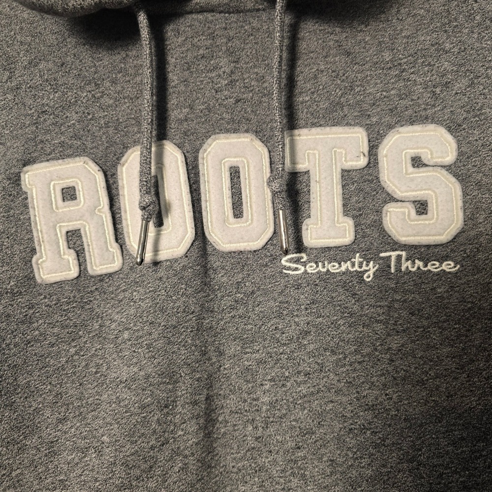 😀 Roots 73 Athletics‎ Grey Hoodie Sweatshirt M M Athletic Pullover - Picture 4 of 13